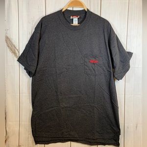 NEW 90s Marlboro Unlimited Gear Pocket T-Shirt Gray Black Striped L/XL VTG NOS
